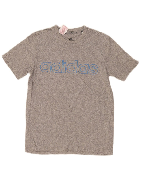Adidas Boys Graphic T-Shirt Top 11-12 ετών Γκρι βαμβακερό