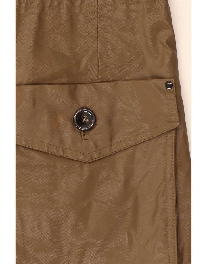 Massimo Dutti γυναικείο μπουφάν Parka με κουκούλα UK 12 μεσαίο βαμβακερό μπεζ