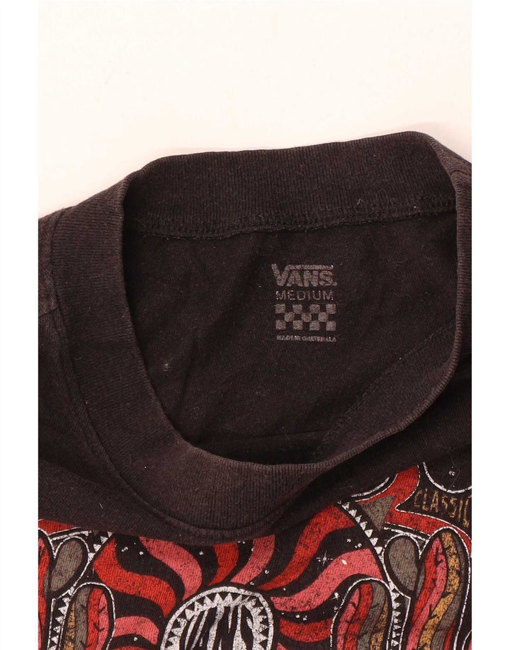 Vans Γυναικείο T-Shirt Top UK 14 Medium Black