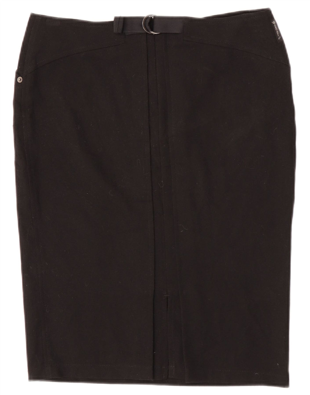 Armani Γυναικεία Pencil Φούστα UK 12 Medium W30 Black Polyester
