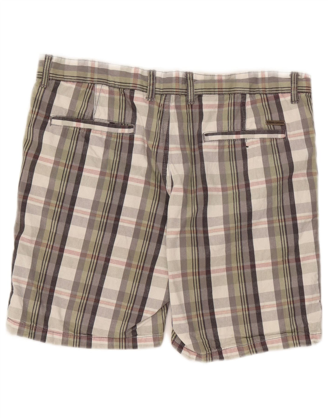 Pierre Cardin Ανδρικό σορτς Chino με κανονική εφαρμογή W34 Μεγάλη πολύχρωμη επιταγή