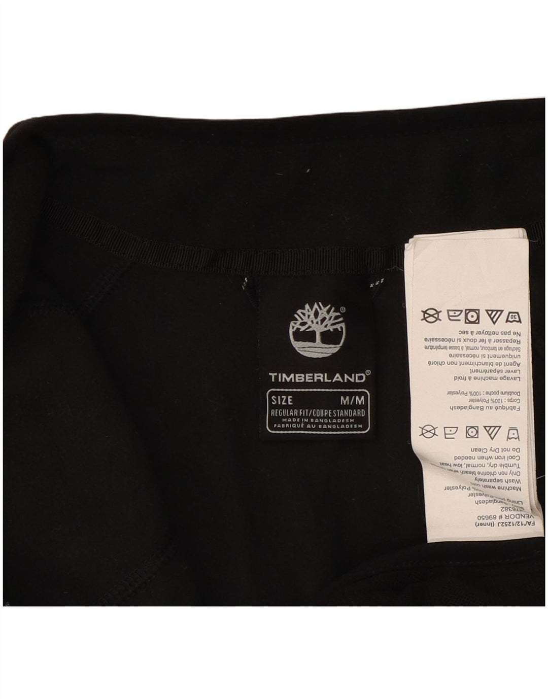 TIMBERLAND Γυναικείο Fleece Jacket UK 14 μεσαίο μαύρο πολυεστέρας