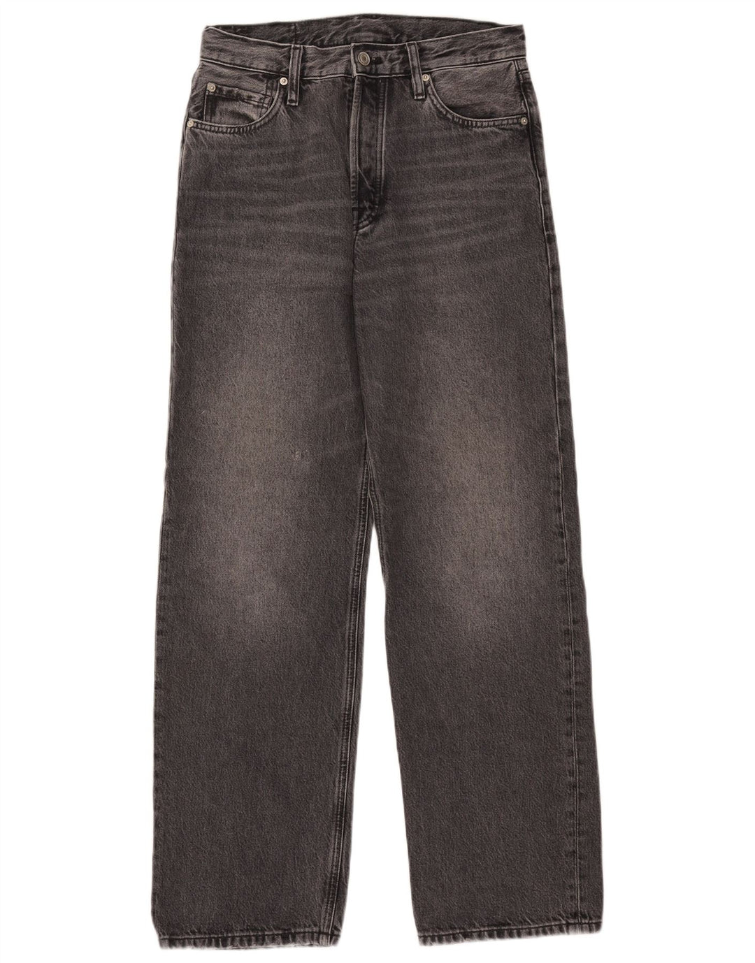 Massimo Dutti Γυναικεία φαρδιά τζιν EU 38 Small W28 L30 Γκρι βαμβακερό