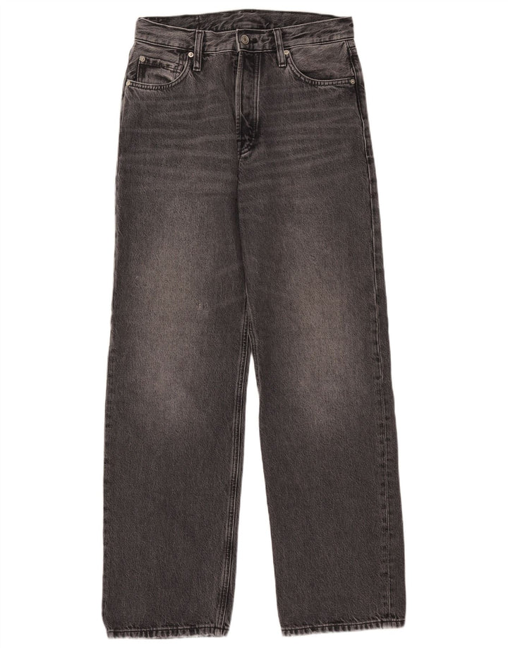 Massimo Dutti Γυναικεία φαρδιά τζιν EU 38 Small W28 L30 Γκρι βαμβακερό