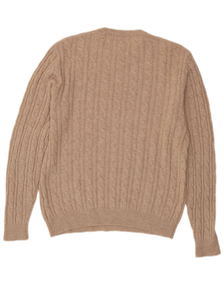 Ανδρικό πουλόβερ JACK WILLS The Marlow Crew Neck Jumper Large Beige