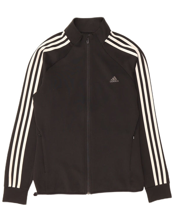 Γυναικεία φόρμα ADIDAS Climalite Top Jacket UK 12/14 Medium Black