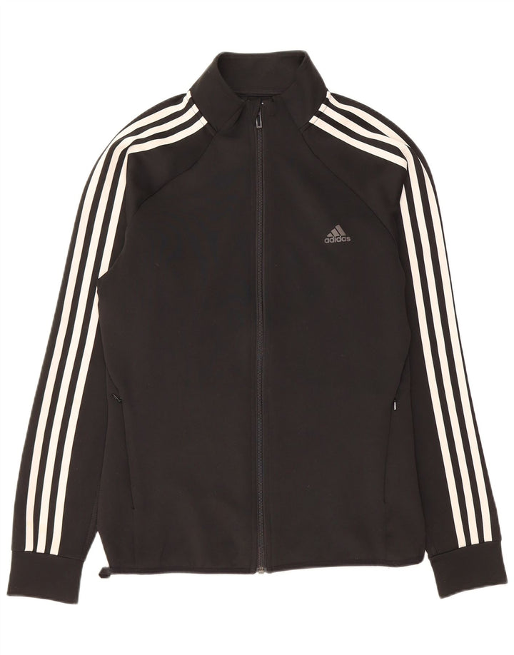 Γυναικεία φόρμα ADIDAS Climalite Top Jacket UK 12/14 Medium Black