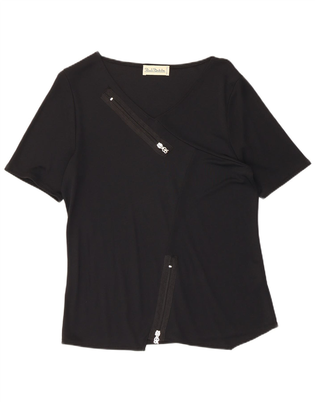 Γυναικείο T-Shirt Renato Balestra Top IT 42 Medium Black Viscose