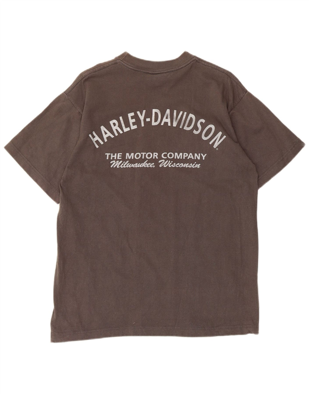 Ανδρικό γραφικό T-Shirt Harley Davidson Τοπ μεσαίο γκρι βαμβακερό