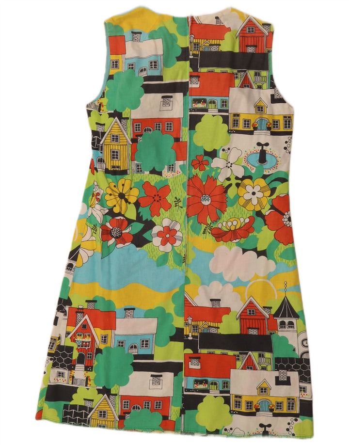 VINTAGE Γυναικείο Βασικό Φόρεμα IT 42 Μεσαίο Πολύχρωμο Floral καινοτομία