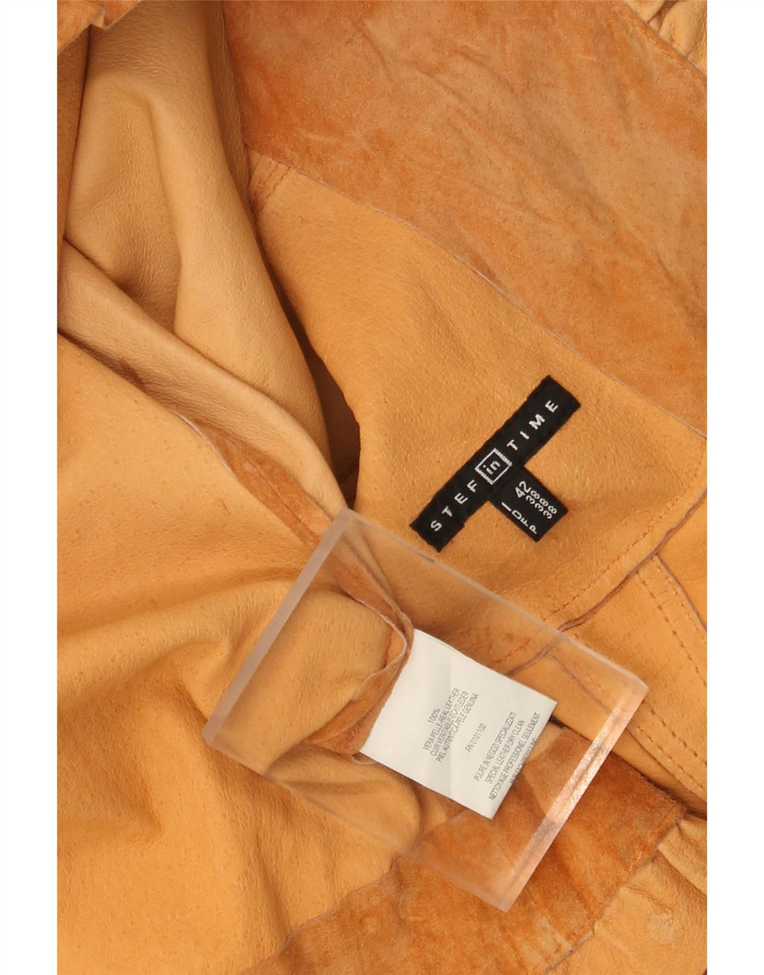 Stef In Time Γυναικείο Suede Jacket IT 42 Medium Beige Leather