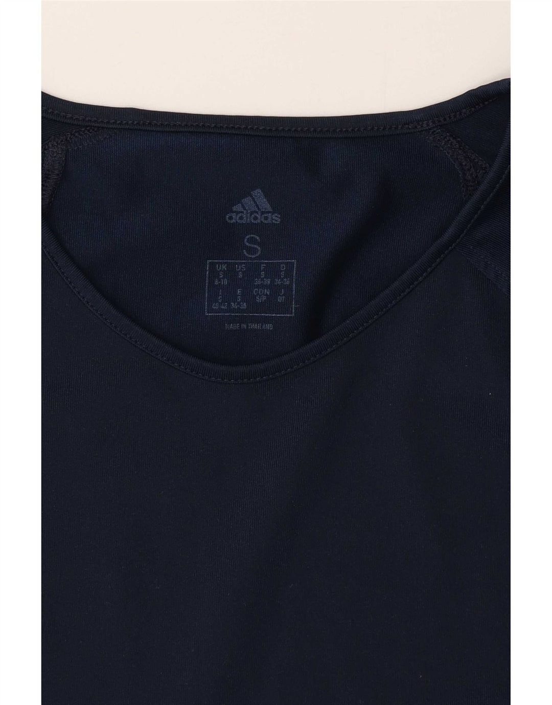Adidas Γυναικείο T-Shirt Top UK 8/10 Small Navy Blue Polyester