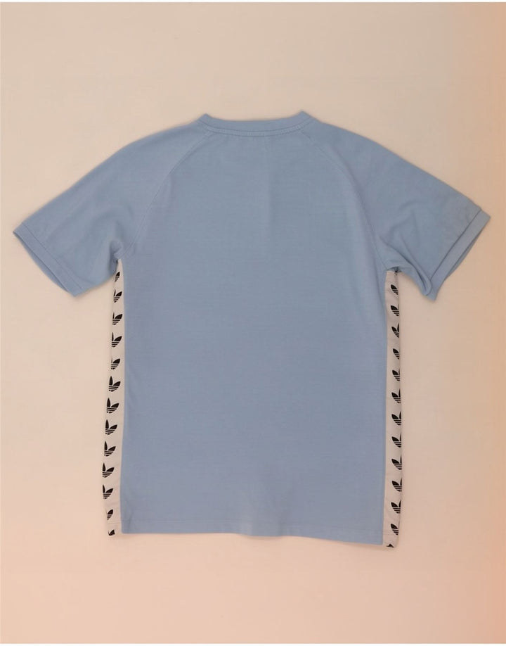 Ανδρικό γραφικό T-Shirt Adidas Top Medium Blue Colorblock Πολυεστέρας