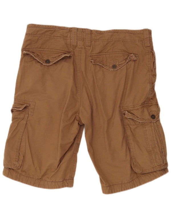 Fat Face Mens Cargo Shorts W34 Large Brown Cotton