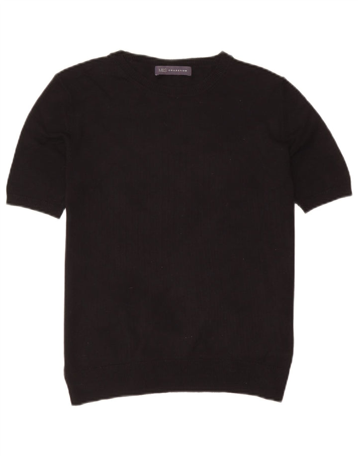Γυναικεία μπλούζα Marks & Spencer Top UK 10 Small Black Viscose