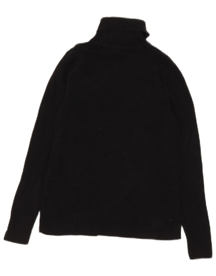 Marks & Spencer Γυναικείο Crop Roll Neck Jumper πουλόβερ UK 12 μεσαίο μαύρο