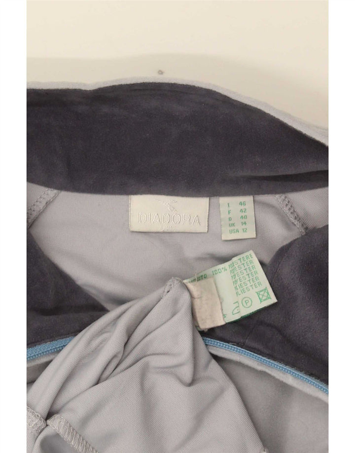 Γυναικεία αθλητική φόρμα Diadora Top Jacket UK 14 Large Grey Polyester