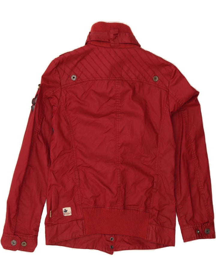 KHUJO Womens Windbreaker Jacket UK 18 XL Red Cotton Vintage KHUJO and Second-Hand KHUJO from Messina Hembry 