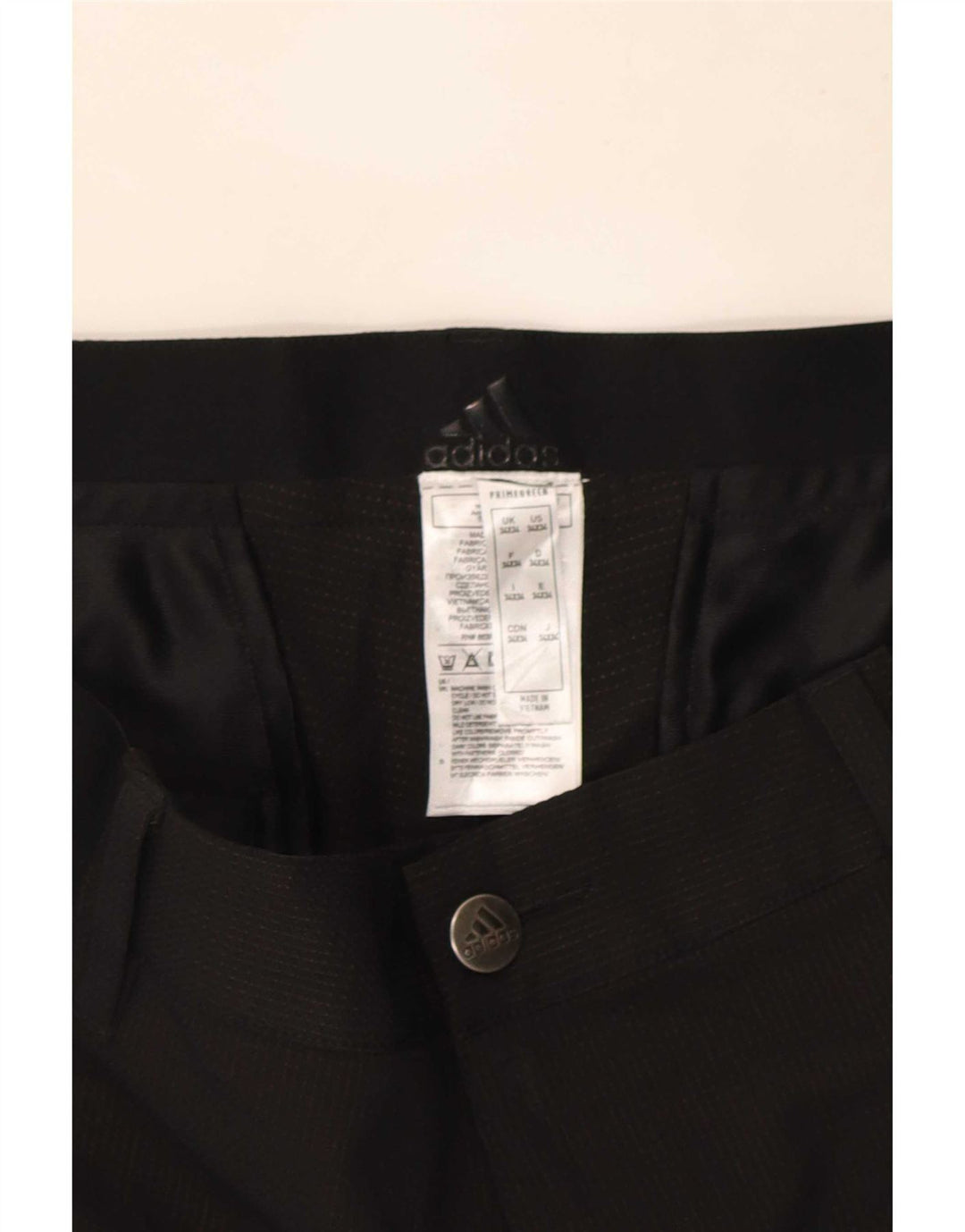 Ανδρικό παντελόνι Chino Adidas Slim W34 L29 Μαύρο πολυεστέρα