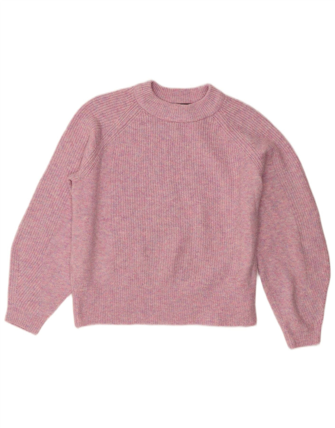 Marks & Spencer Γυναικείο πουλόβερ με λαιμόκοψη UK 14 Medium Pink Flecked