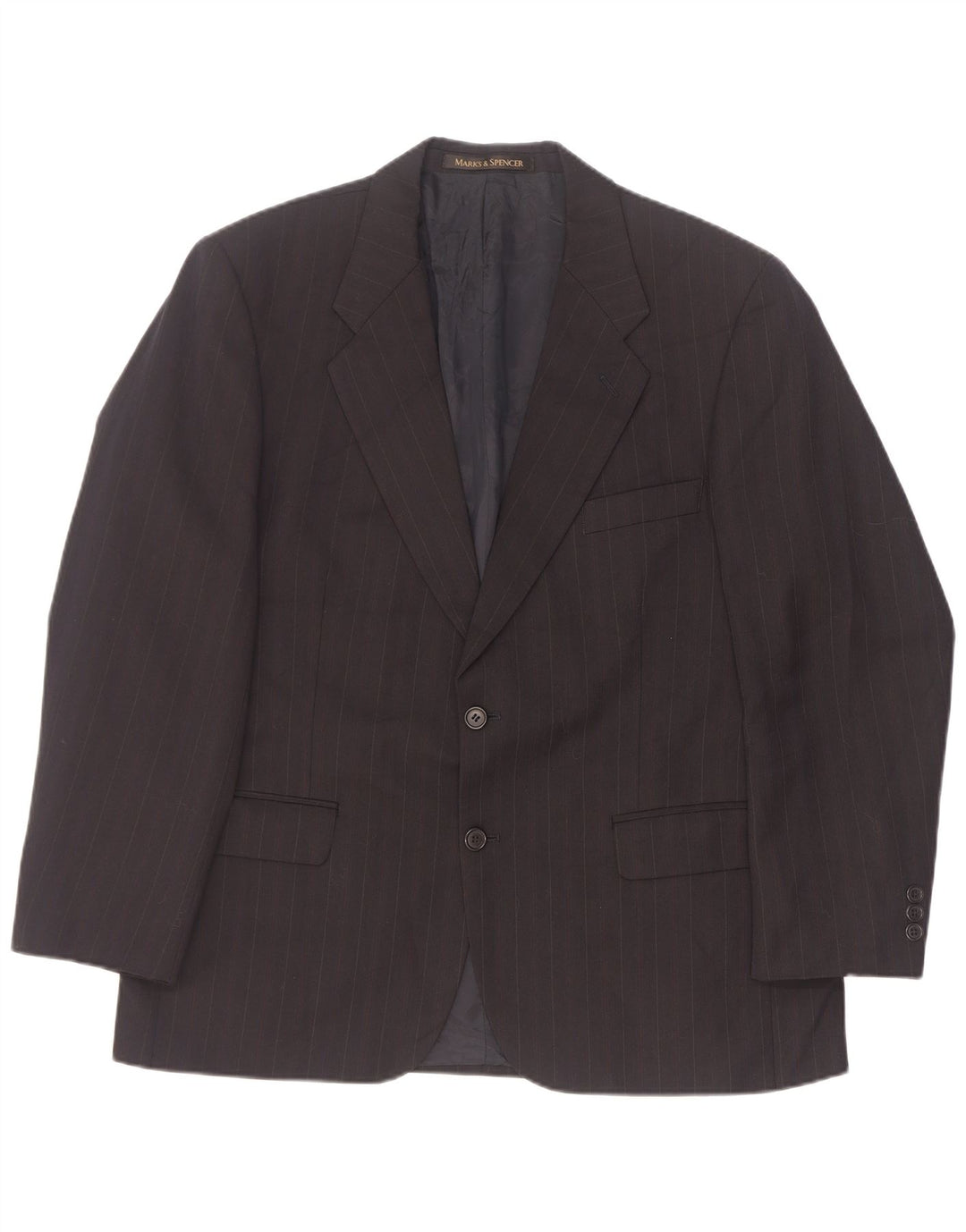 Marks & Spencer Ανδρικό μπουφάν μπλέιζερ EU 52/54 4XL Μαύρη ρίγα