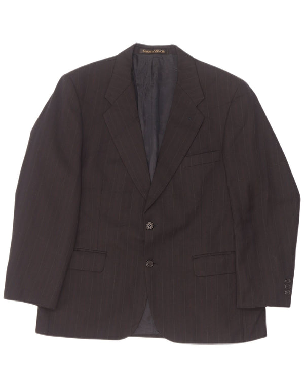 Marks & Spencer Ανδρικό μπουφάν μπλέιζερ EU 52/54 4XL Μαύρη ρίγα