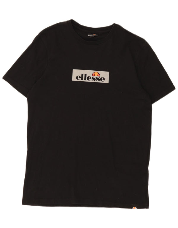 Ανδρικό γραφικό T-Shirt Ellesse Top Medium Μαύρο