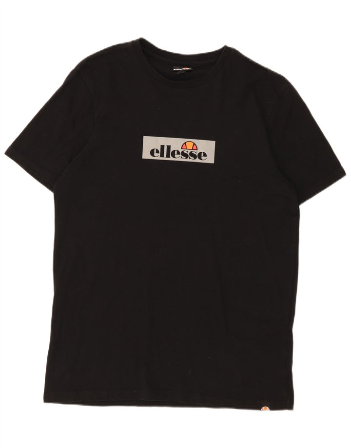 Ανδρικό γραφικό T-Shirt Ellesse Top Medium Μαύρο