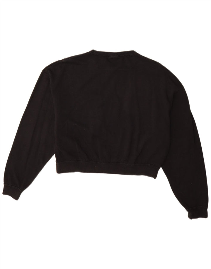 Γυναικείο γραφικό φούτερ μεγάλου μεγέθους NIKE Jumper UK 10 Small Black