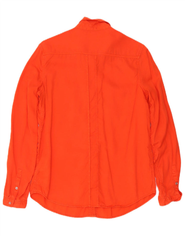 Calvin Klein Jeans Γυναικείο Πουκάμισο UK 14 Medium Orange Lyocell