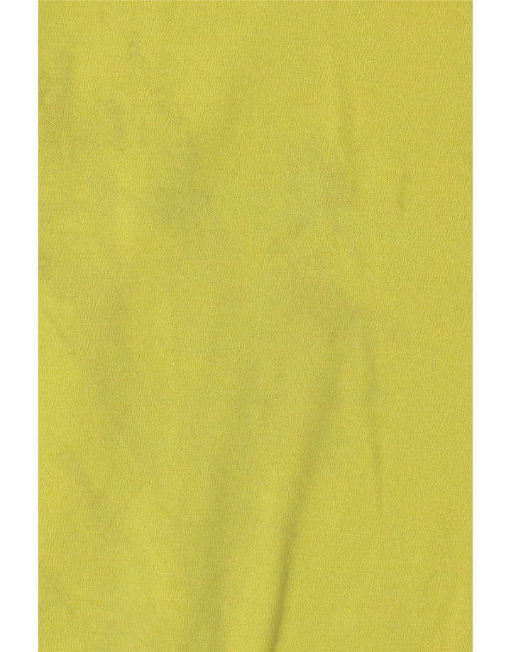 Champion Womens Graphic Oversized Φούτερ Jumper UK 14 Medium Yellow