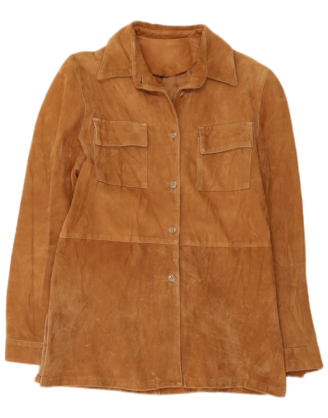 Γυναικείο Suede Jacket VINTAGE IT 44 Medium Beige Leather