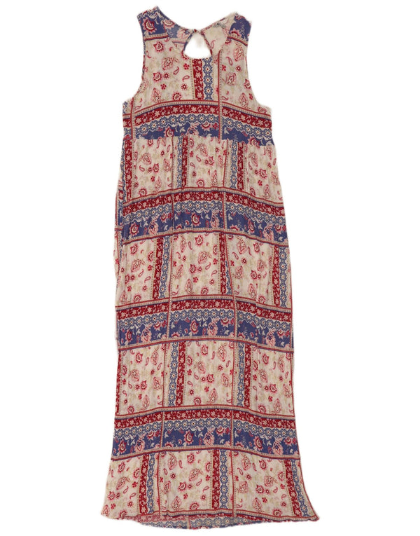 Volcom Womens Sleeveless Maxi Dress UK 12 Medium Multicoloured Paisley