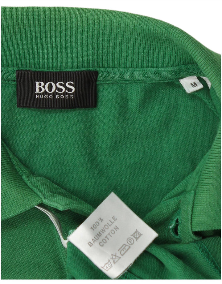 Ανδρικό πουκάμισο πόλο HUGO BOSS, Βαμβακερό μεσαίο πράσινο