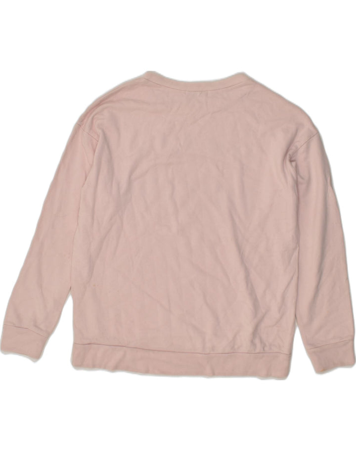 PULL & BEAR Womens Oversized Graphic Sweatshirt Jumper UK 10 Small Pink | Vintage Pull & Bear | Thrift | Second-Hand Pull & Bear | Used Clothing | Messina Hembry 
