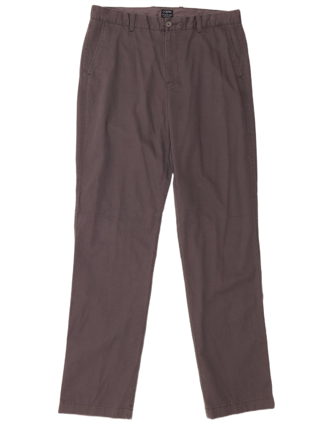 J. CREW Ανδρικό παντελόνι Chino ίσιο The Bleecker W34 L36 Γκρι βαμβακερό