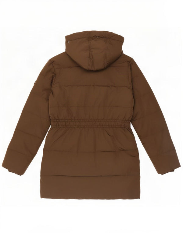 Here & There Girls Hooded Jacket padded 11-12 Years Khaki Polyester