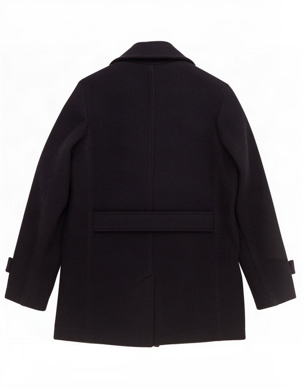 Zara Ανδρικό παλτό μπιζελιού UK 42 XL Navy Blue Polyester