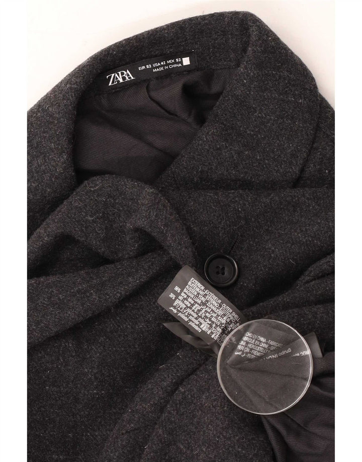 Zara Ανδρικό σακάκι μπλέιζερ με 2 κουμπιά EU 52 Μαλλί μεγάλο γκρι ριγέ