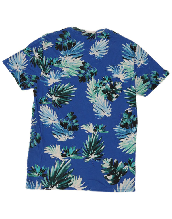 Ανδρικό γραφικό T-Shirt Superdry Top Large Blue Floral Χαβάης