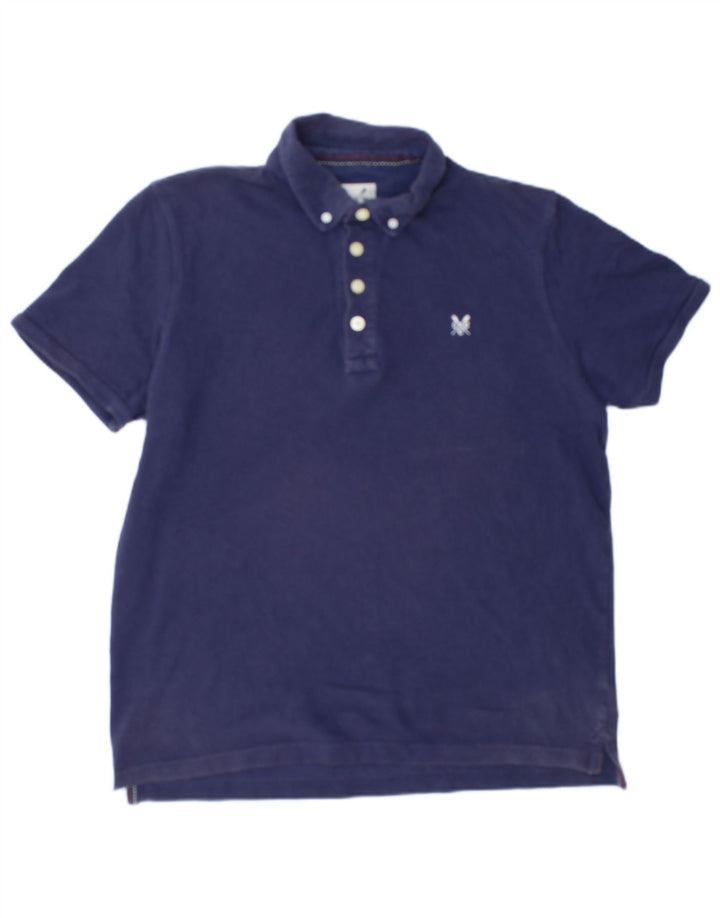 Ανδρικό πουκάμισο Polo Crew Clothing, μεσαίο μπλε βαμβακερό