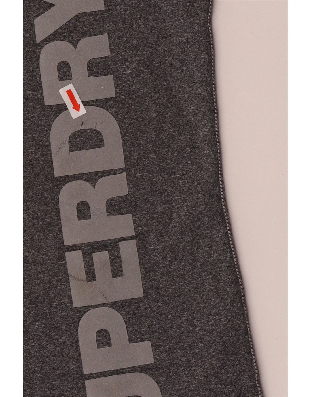 Γυναικείο γραφικό μπλουζάκι Superdry Top UK 14 Large Grey Flecked Polyester