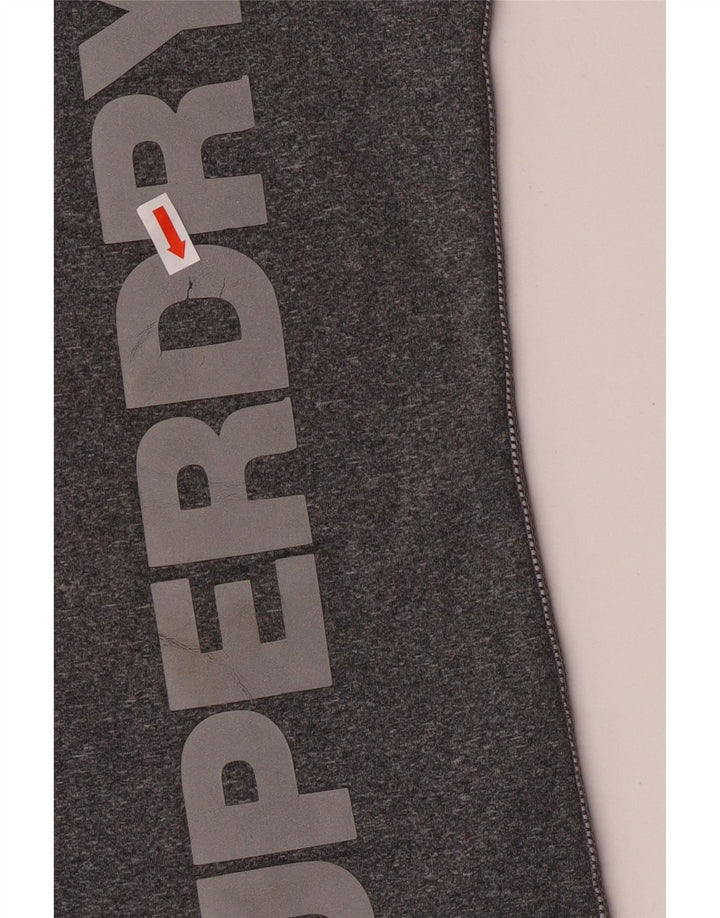 Γυναικείο γραφικό μπλουζάκι Superdry Top UK 14 Large Grey Flecked Polyester