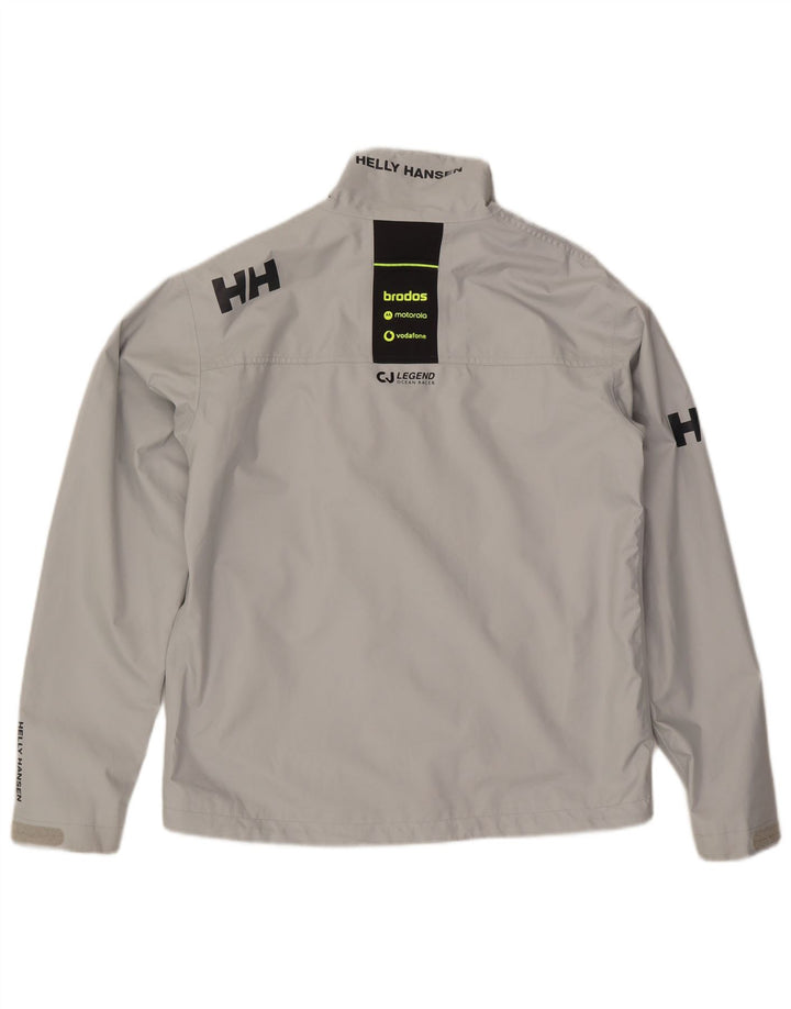 Helly Hansen Ανδρικό γραφικό μπουφάν βροχής UK 40 Large Grey Polyester