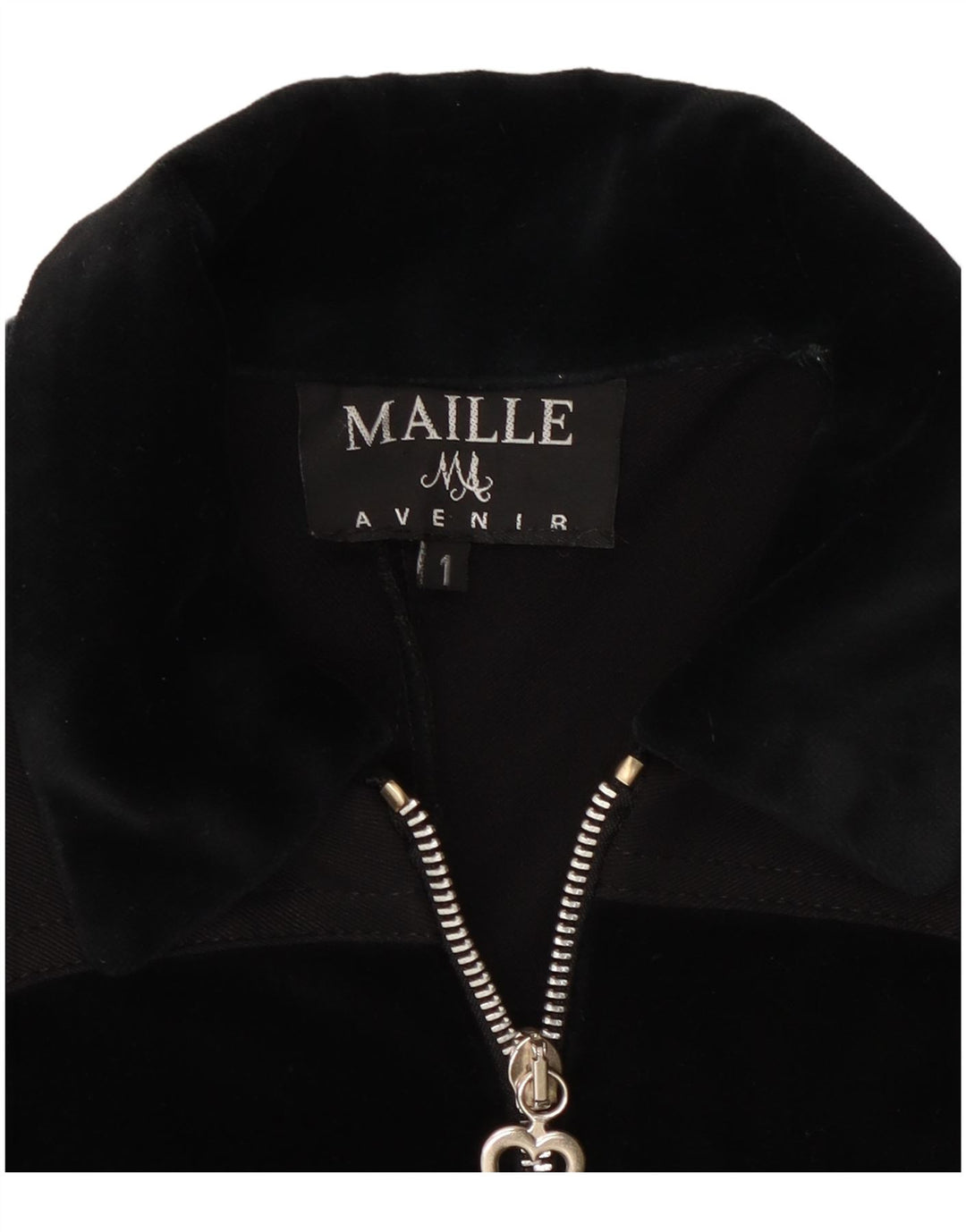 Maille Γυναικείο Μπλουζον Μπουφάν UK 8 Small Black Colourblock Nylon