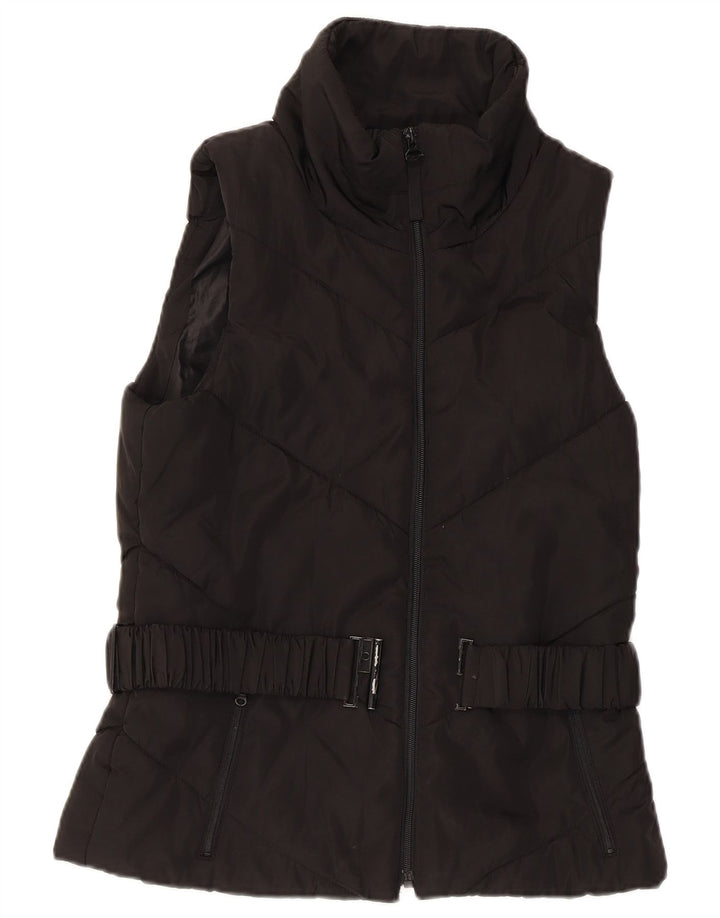 Zara Γυναικείο Gilet UK 12 Medium Black
