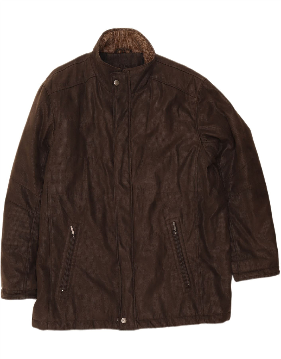 DOUGLAS Mens Windbreaker Jacket UK 46 3XL Brown Vintage Douglas and Second-Hand Douglas from Messina Hembry 