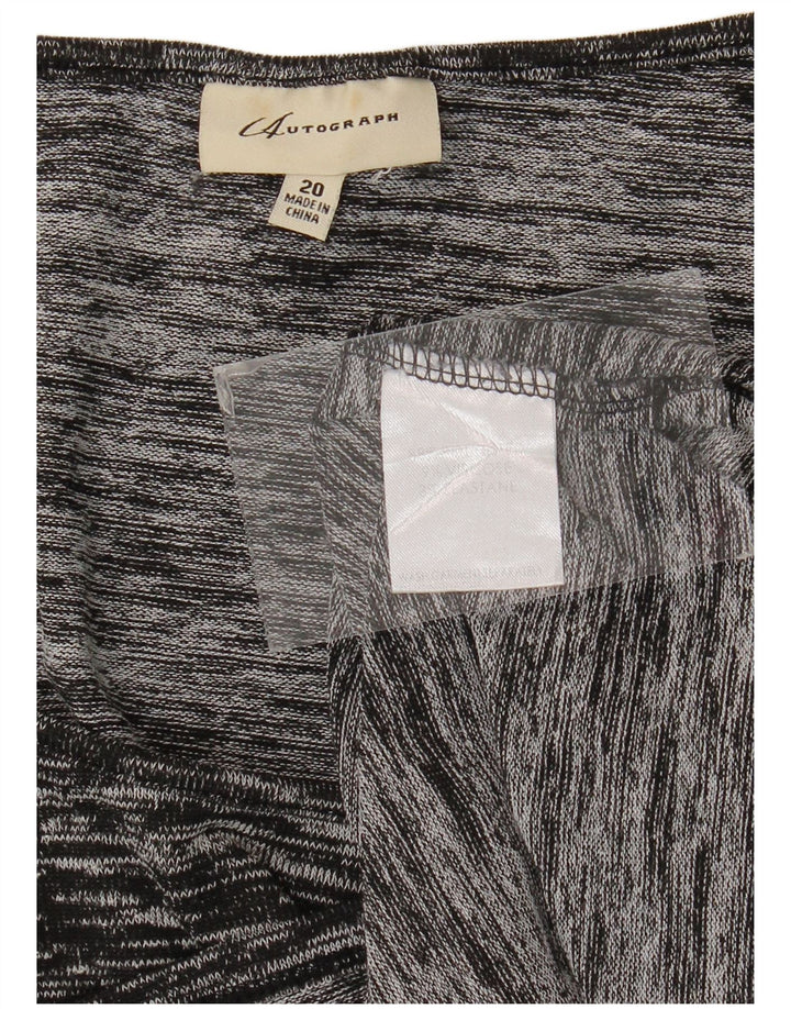 Marks & Spencer Γυναικεία μπλούζα Autograph Top UK 20 2XL Black Flecked