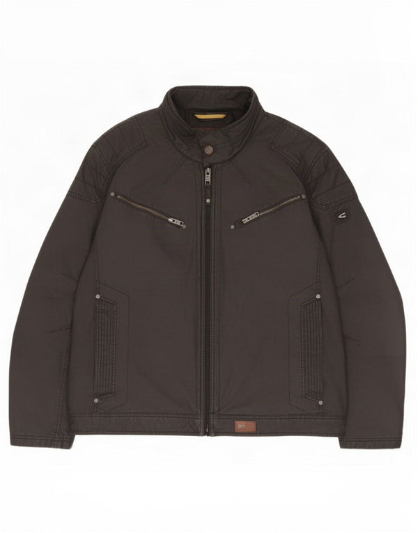 Camel Active Ανδρικό Αντιανεμικό Μπουφάν EU 58 2XL Μαύρο Βαμβακερό