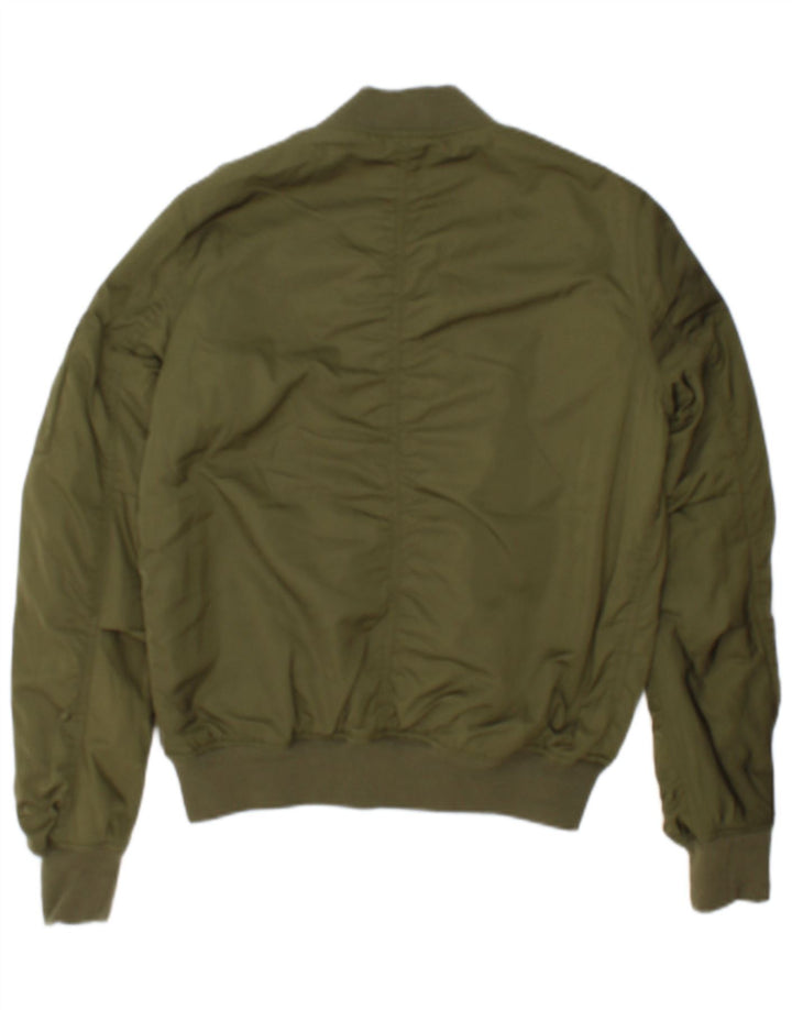 Topshop Γυναικείο Bomber Jacket UK 8 Small Khaki Polyester